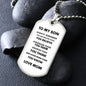 To My Son | Dog Tag | Love Mom