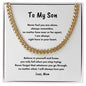To My Son | Graduation | Birthday | Easter | Cuban Link Chain