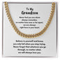 To My Grandson | Birthday | Easter | Graduation | Cuban Link Chain