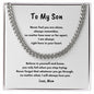 To My Son | Graduation | Birthday | Easter | Cuban Link Chain
