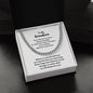 To My Grandson | Birthday | Easter | Graduation | Cuban Link Chain