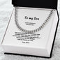 To my Son | Cuban Link Chain