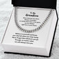 To My Grandson | Birthday | Easter | Graduation | Cuban Link Chain