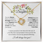 To my Daughter | Easter | Birthday | Graduation | Love Knot Necklace