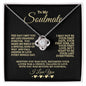 To my Soulmate | My Forever Valentine | Love Knot Necklace