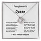 To my Queen | Love Knot Necklace