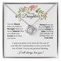 To my Daughter | Easter | Birthday | Graduation | Love Knot Necklace