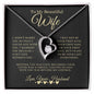 To My Beautiful Wife | Forever Love Necklace