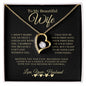 To My Beautiful Wife | Forever Love Necklace