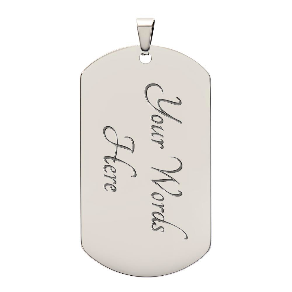 To My Son -Love Dad | Dog Tag