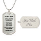 To My Son -Love Dad | Dog Tag