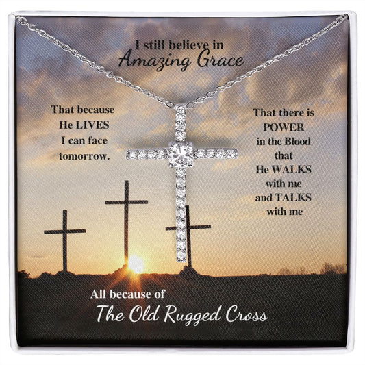 Mom | Wife | Faith | Easter | CZ Cross Necklace