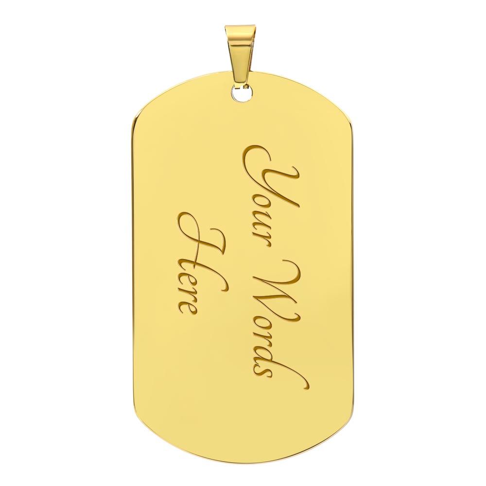To My Son -Love Dad | Dog Tag