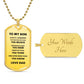 To My Son -Love Dad | Dog Tag
