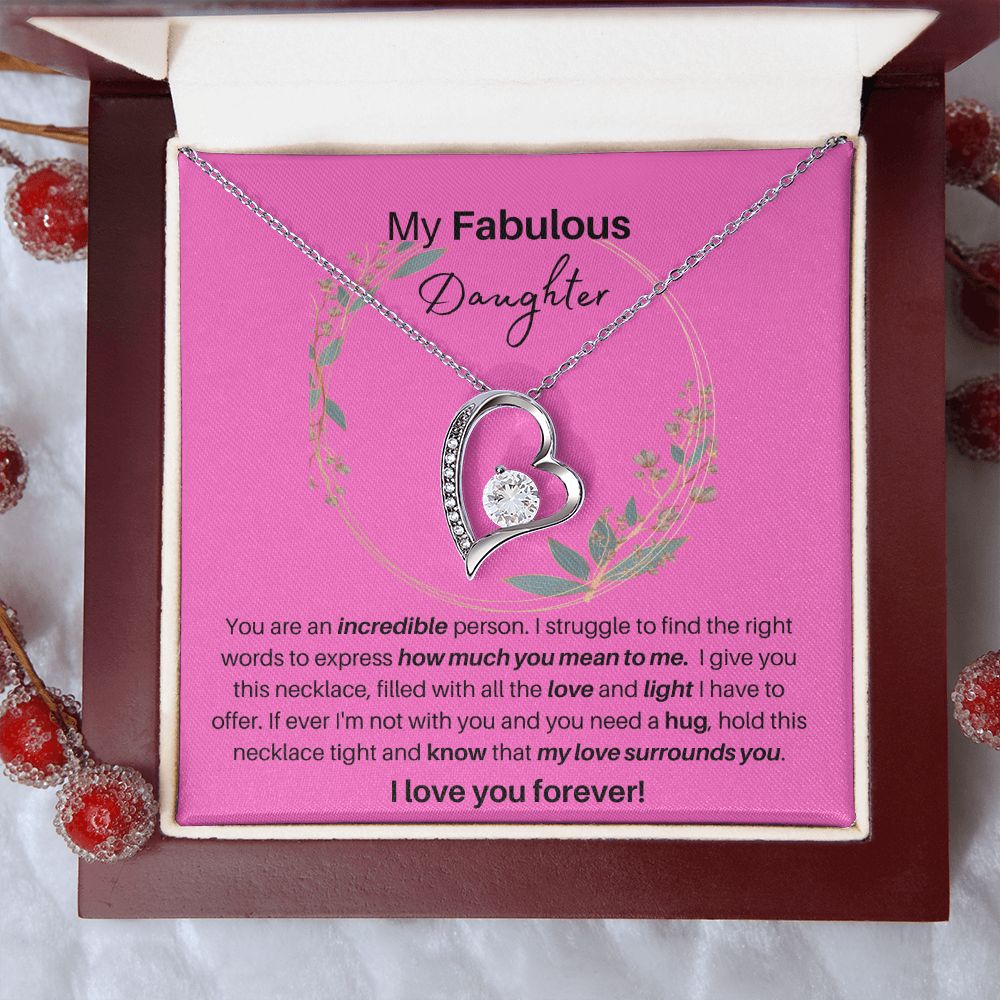 To My Fabulous Daughter | Forever Love Necklace