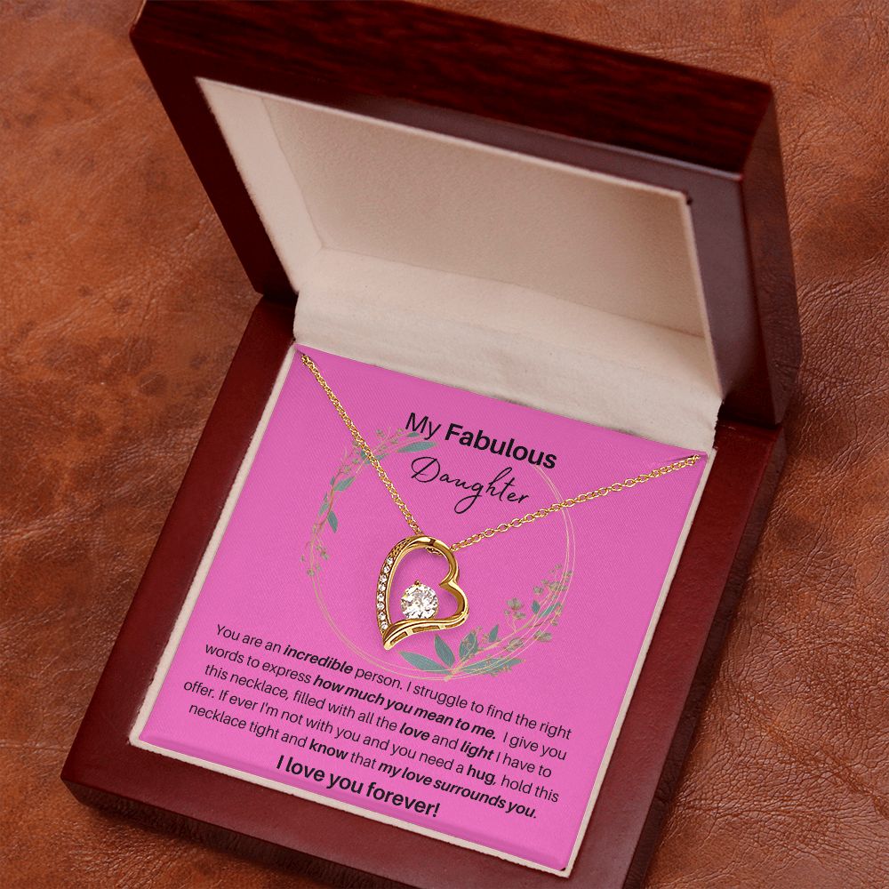 To My Fabulous Daughter | Forever Love Necklace