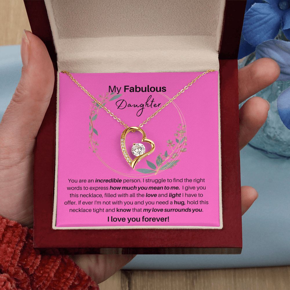 To My Fabulous Daughter | Forever Love Necklace