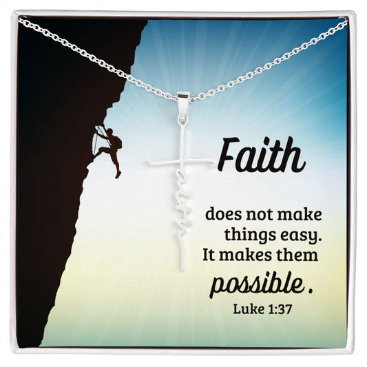 Faith | Graduation | Easter | Faith Cross Necklace