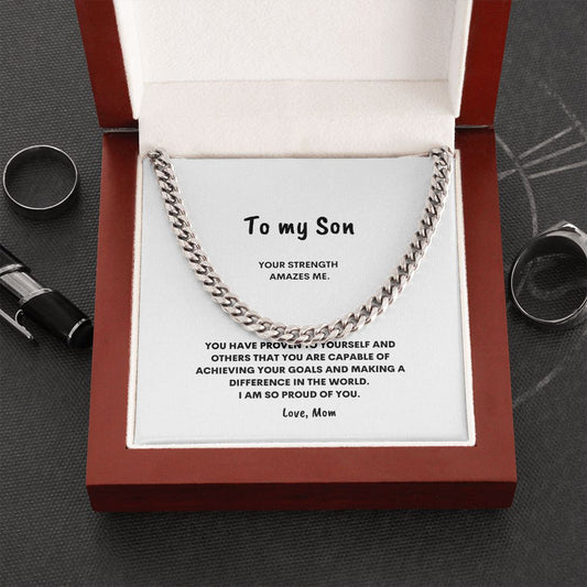 To my Son | Cuban Link Chain