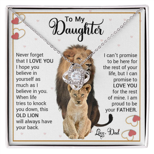 To my Daughter | Graduation | Easter | Birthday | Love Knot Necklace