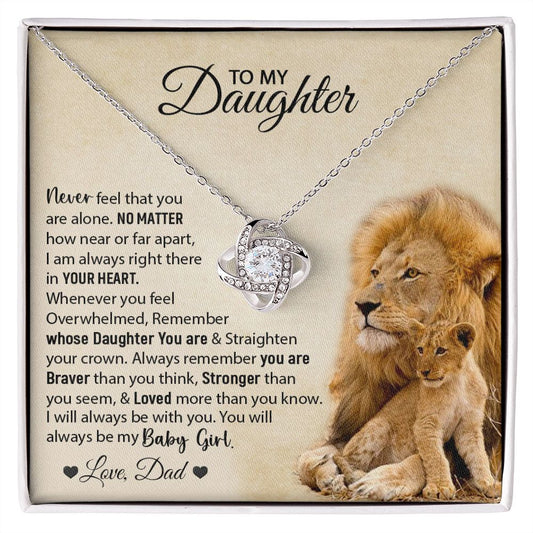 To my Daughter | Graduation | Birthday | Easter | Love Lnot Necklace