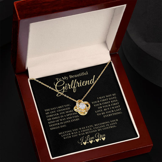 To Beautiful Girlfriend | Love Knot Necklace