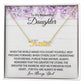 To my Beautiful Daughter | Easter | Graduation | Birthday | Custom Name Necklace