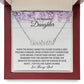 To my Beautiful Daughter | Easter | Graduation | Birthday | Custom Name Necklace
