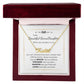 To my Beautiful Bonus Daughter | Celebrate Life | Graduation | Birthday | Custom Name Necklace