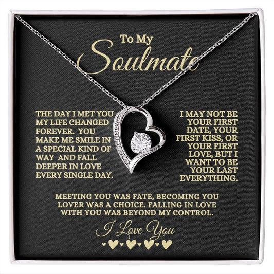 To My Soulmate | Happy Valentine's Day | Forever Love Necklace