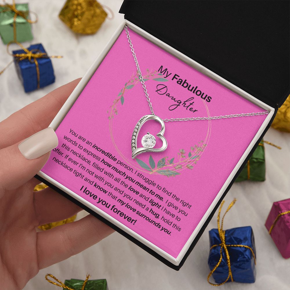 To My Fabulous Daughter | Forever Love Necklace
