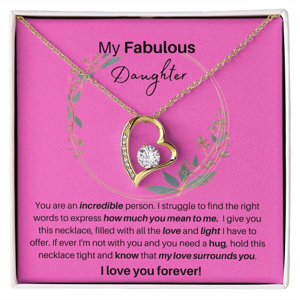 To My Fabulous Daughter | Forever Love Necklace