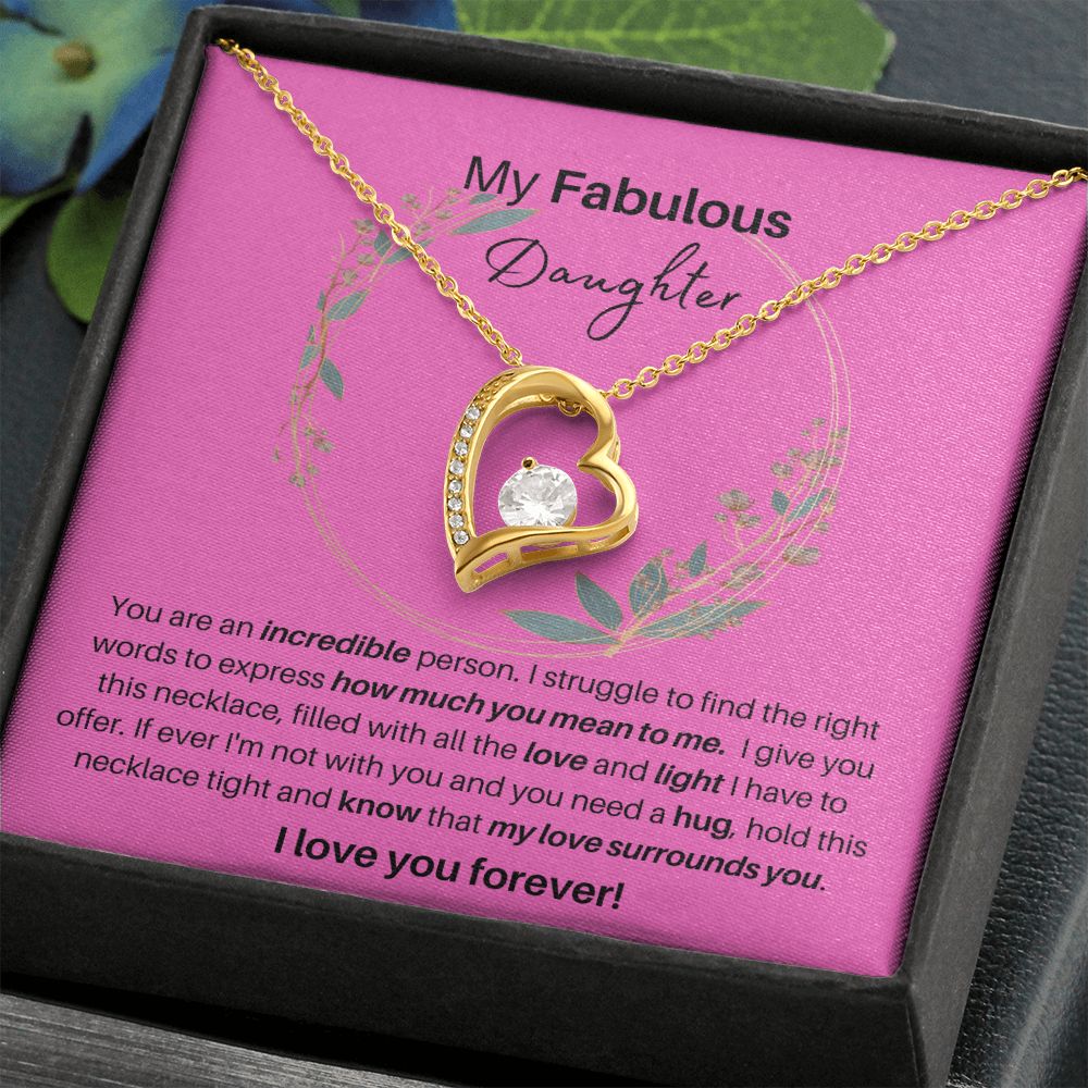 To My Fabulous Daughter | Forever Love Necklace